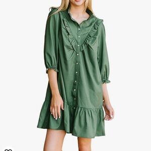 Michelle McDowell Waylon‎ sage green dress size small modest NWOT prairie core